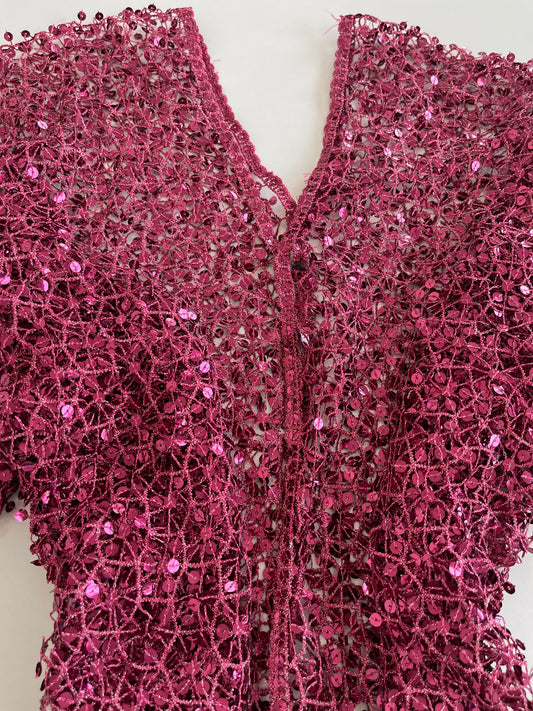 Sheer Sequin Coverup- Freesize