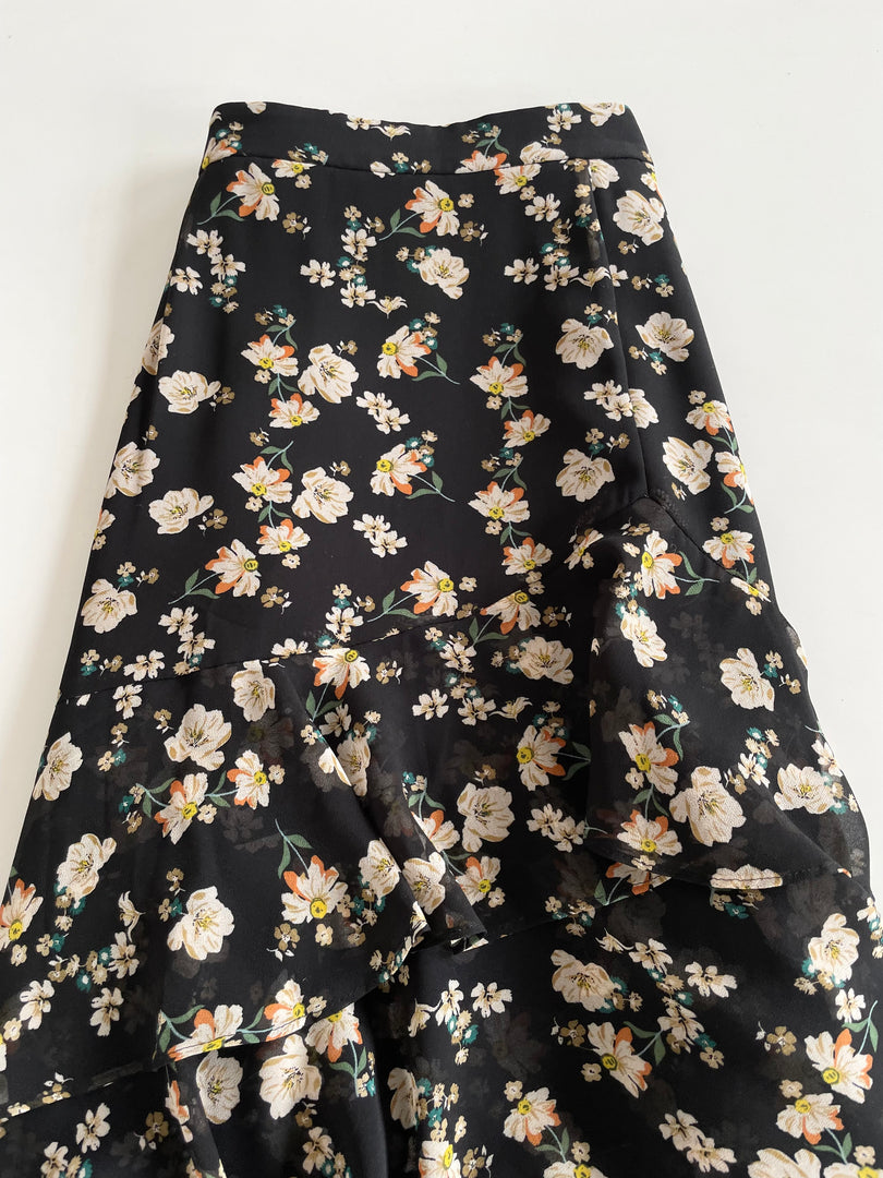 Ruffle Floral Skirt-Waist 28