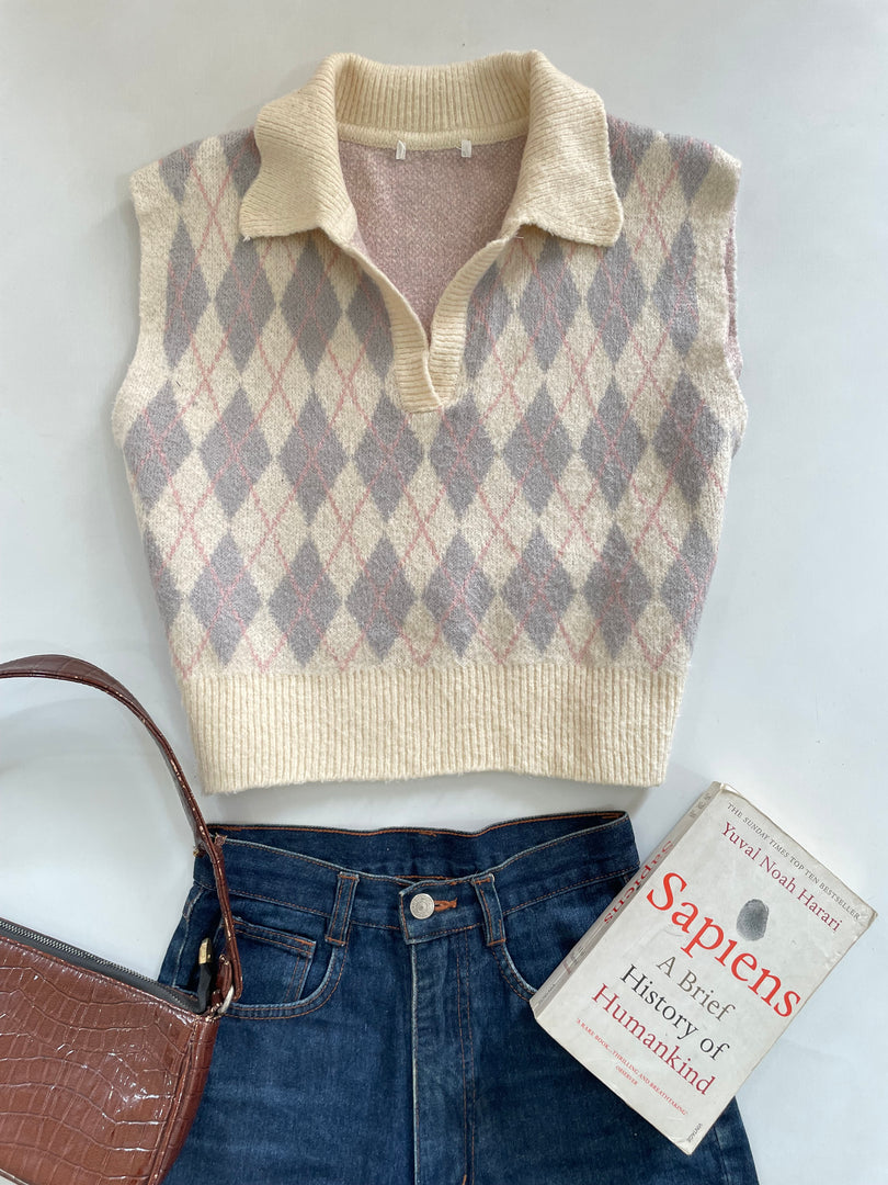 Chunky Sweater Vest-Bust 40