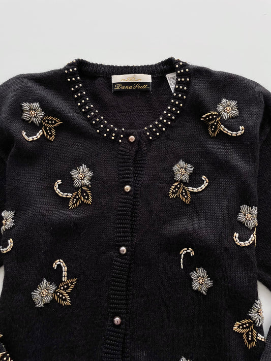 Dana Scott Embroidered Sweater Cardigan-Bust 42