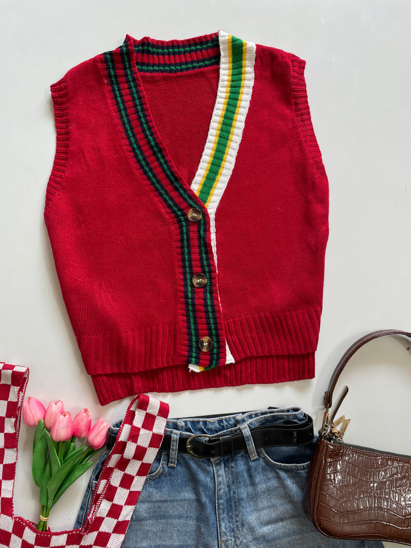 Soft Sweater Vest-Bust 38 to 42