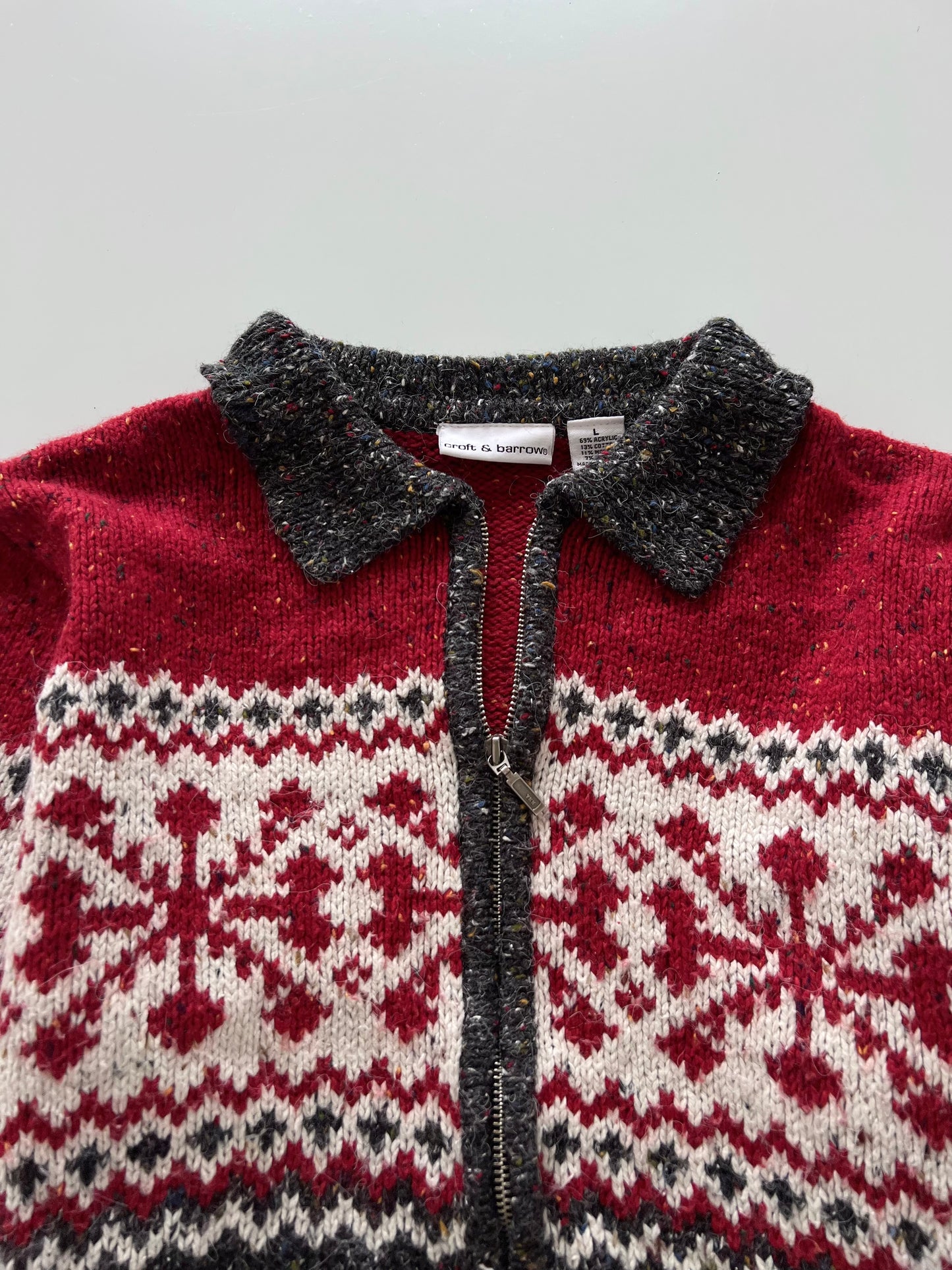 Croft&Barrow Embroidered Zipper -Bust 42