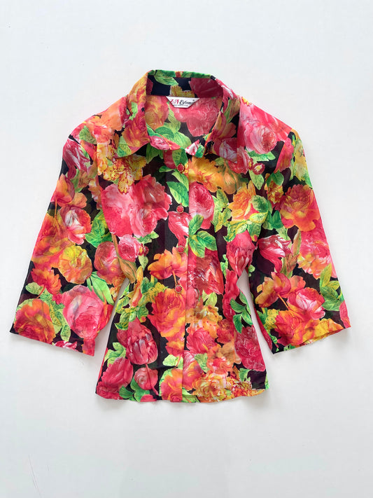 EYoung Sheer Vintage Shirt-Bust 42