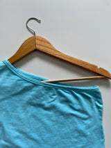CSTION SKY BLUE ONE SHOULDER TOP - BUST 32 TO 36