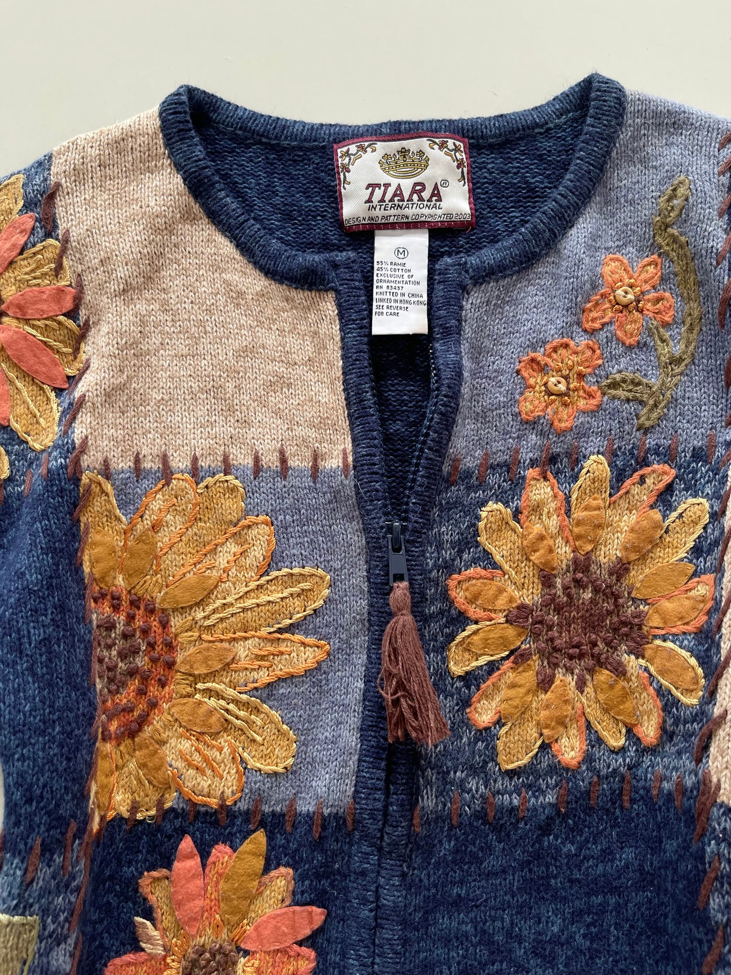 Tiara Embroidered Sweater-Bust 44