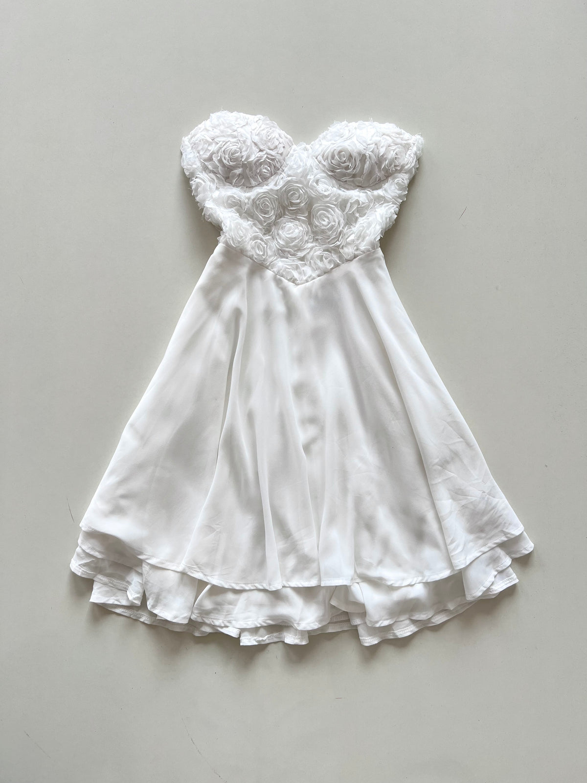 White Tube Dress-Bust 36
