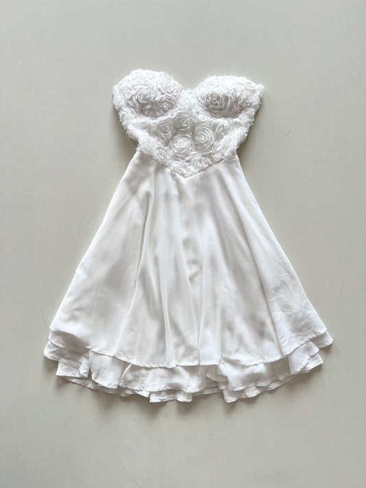 White Tube Dress-Bust 36