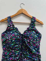 LASCANA RUCHED PRINTED SWIMSUIT - BUST 38 TO 40