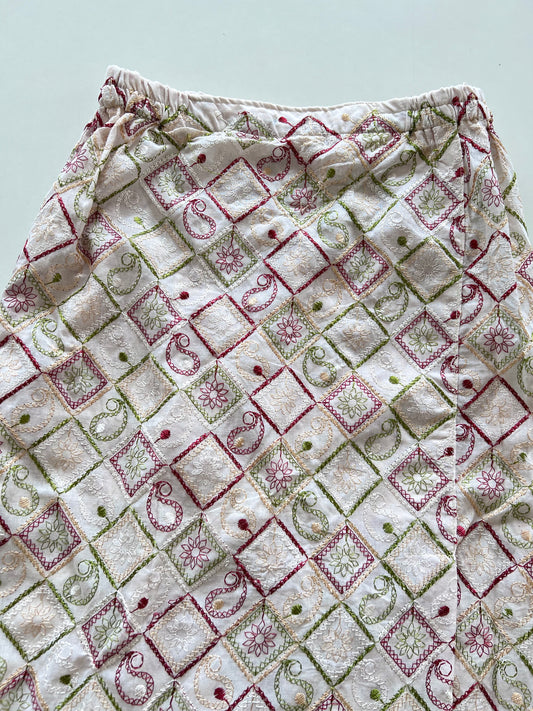 Paisley Embroidered Skirt-Waist 26