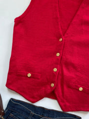 Chunky Sweater Vest-Bust 36