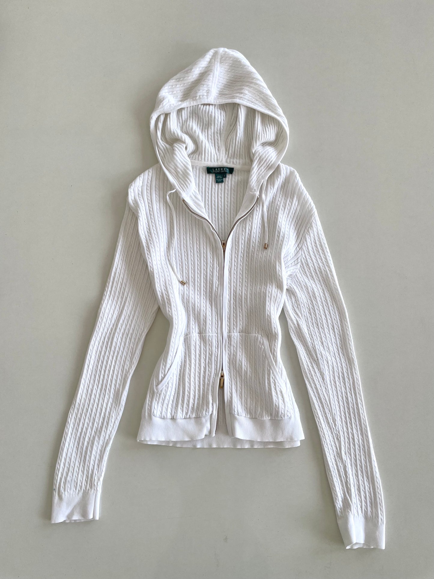 Ralph Lauren 100% Cotton Vintage Zipper-Bust 36 to 40