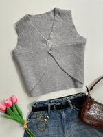 Load image into Gallery viewer, Grey Soft Sweater Vest - Bust 36 to 38
