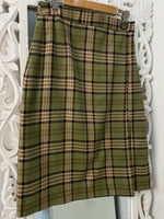 Load image into Gallery viewer, Orange Tweed Skirt-Waist 28
