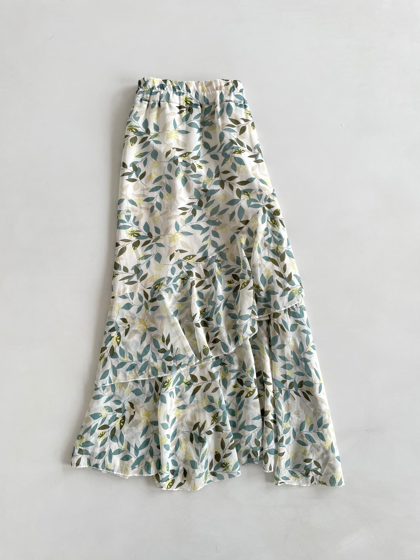 Leafy Ruffle Skirt-Waist 26 to 30