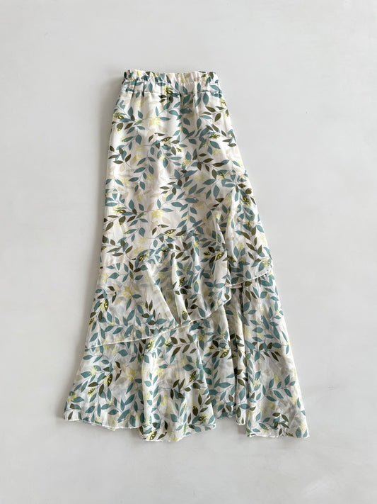 Leafy Ruffle Skirt-Waist 26 to 30
