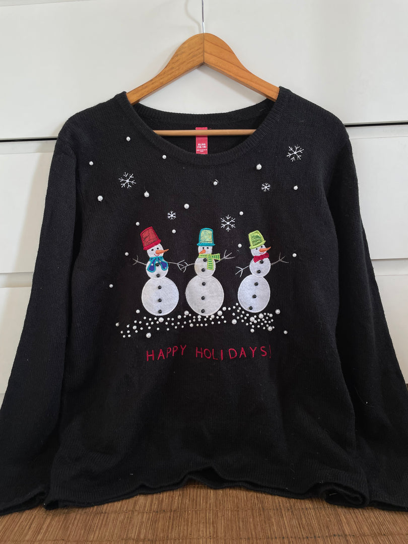 Embroidered Christmas Sweater-Bust 48
