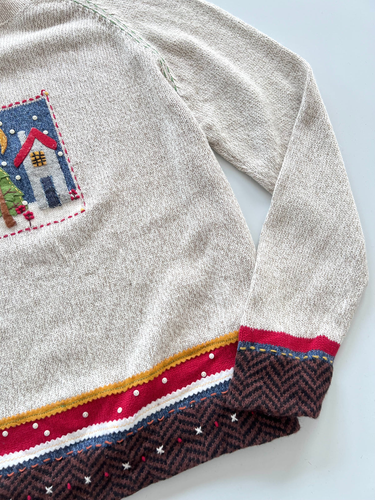 Susan Bristol Christmas Embroidered Sweater-Bust 42