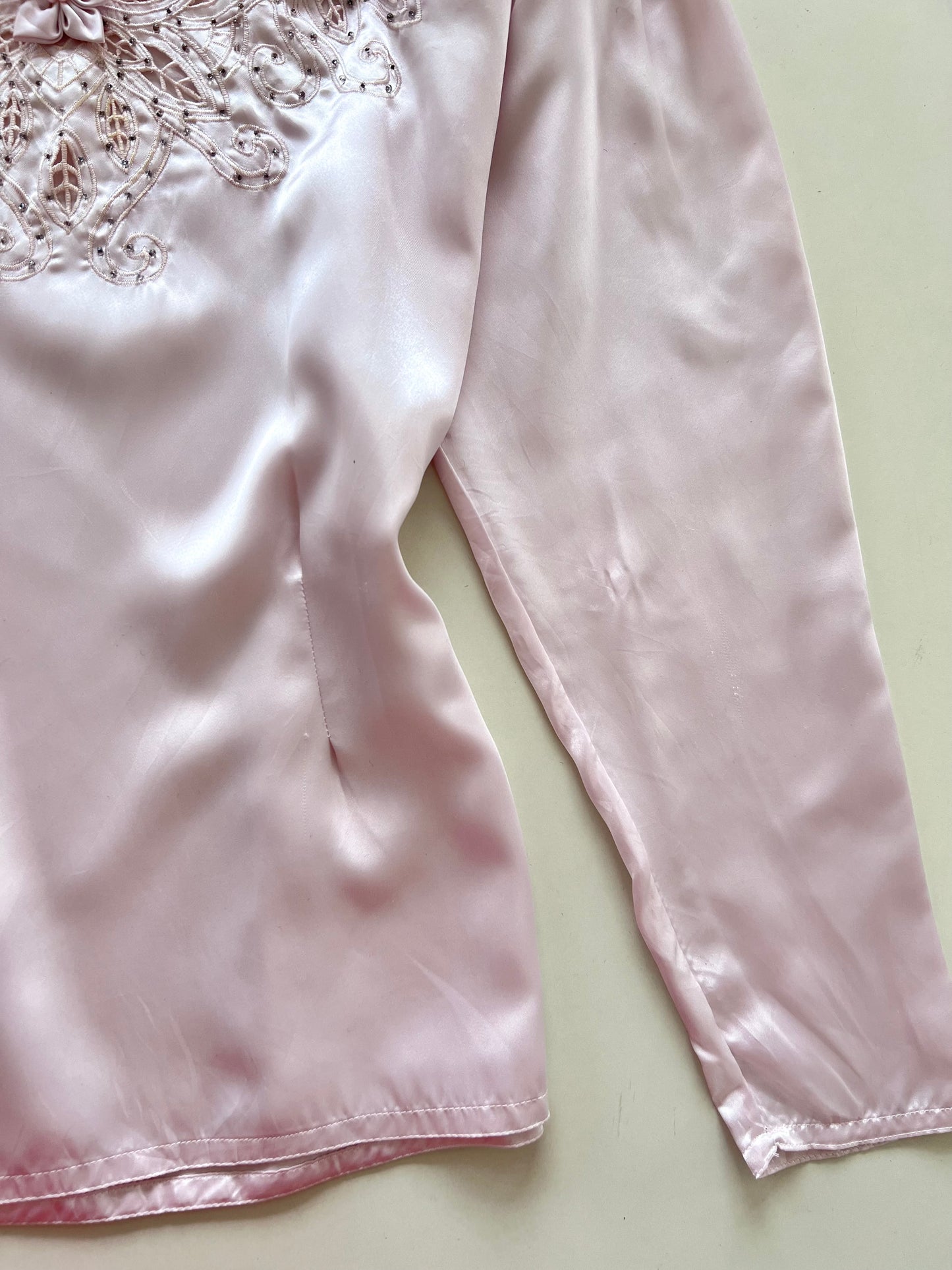 Principles Petites Satin Vintage Embroidered Top-Bust 42