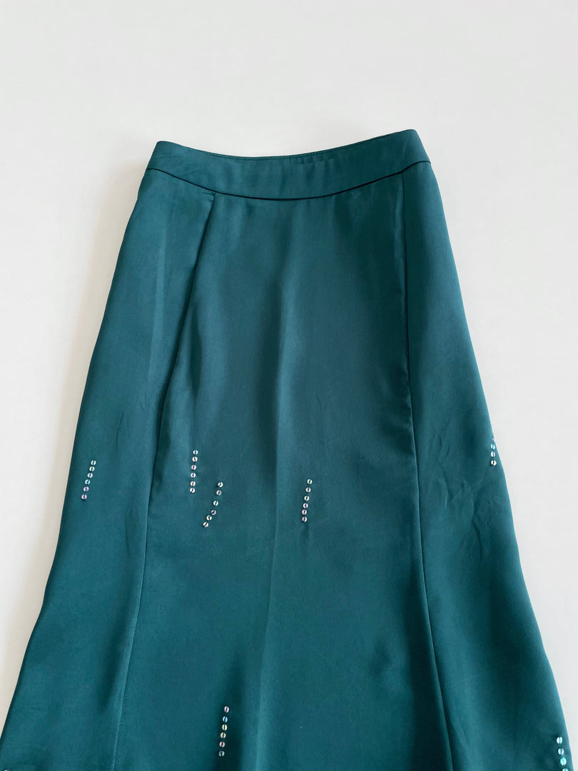 Boohoo Satin Skirt -Waist 26