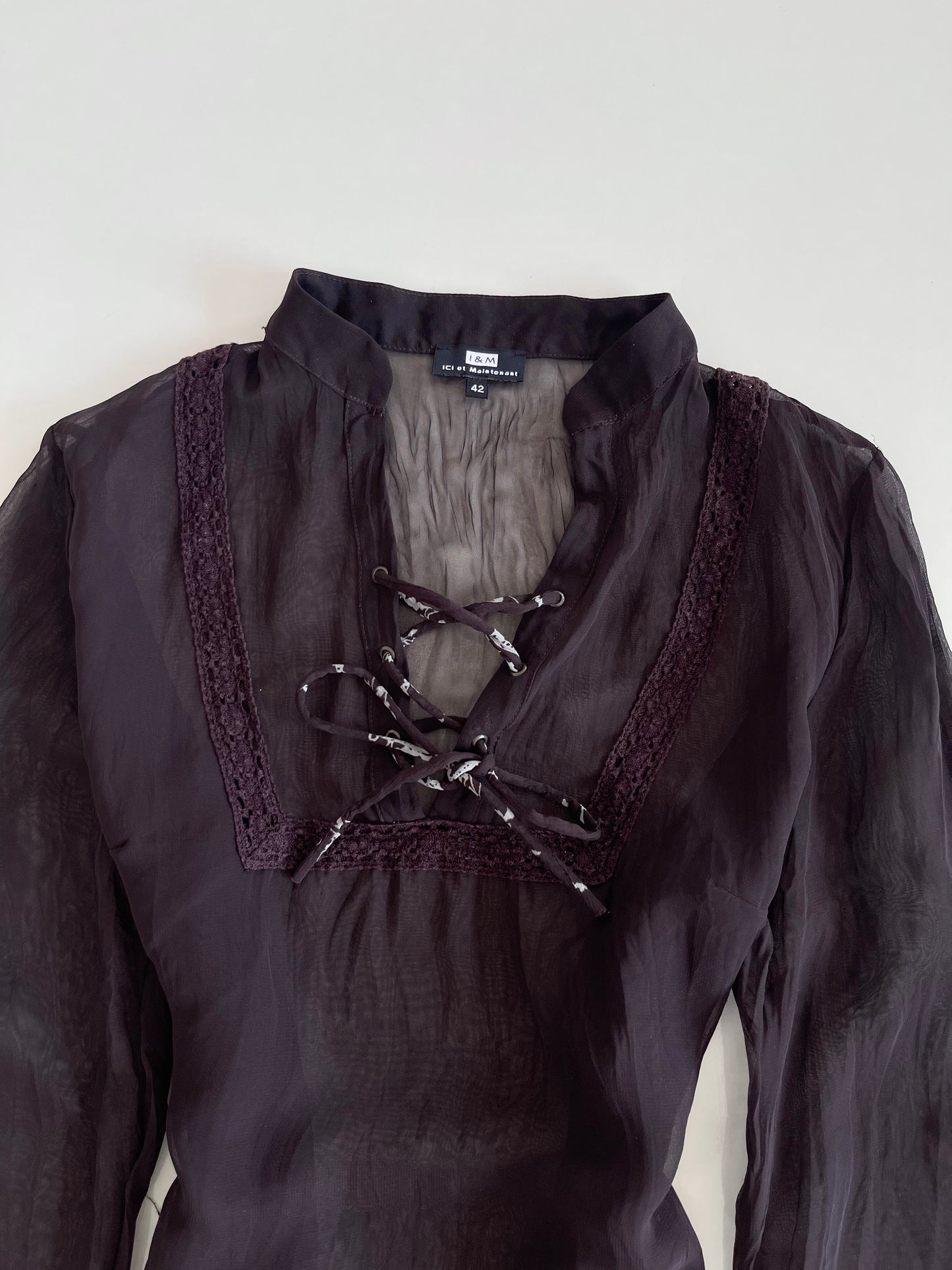 I&m Ici et Manitenant Sheer Vintage Kurti-Bust 38