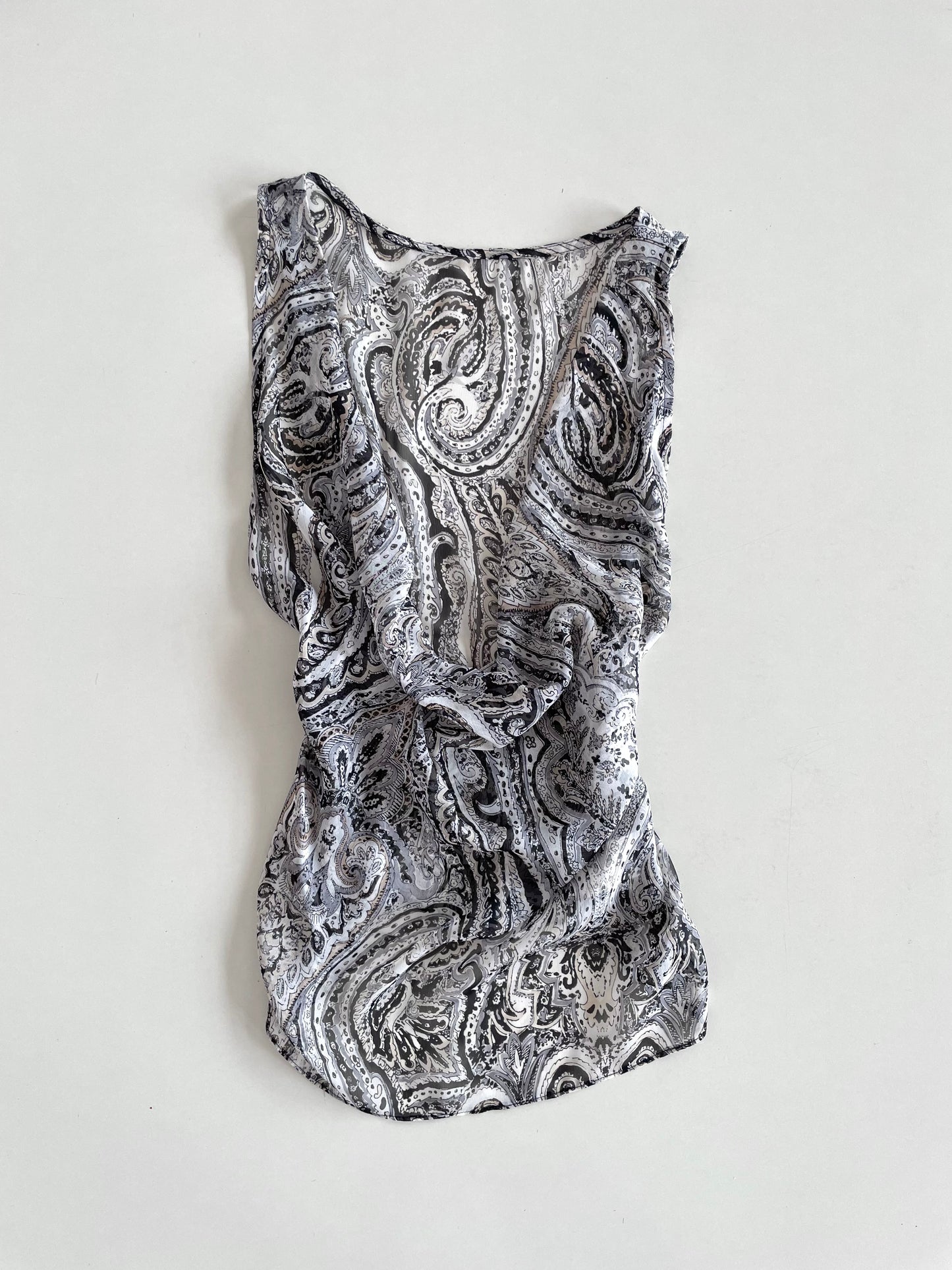 Paisley Sheer Top-Bust 34