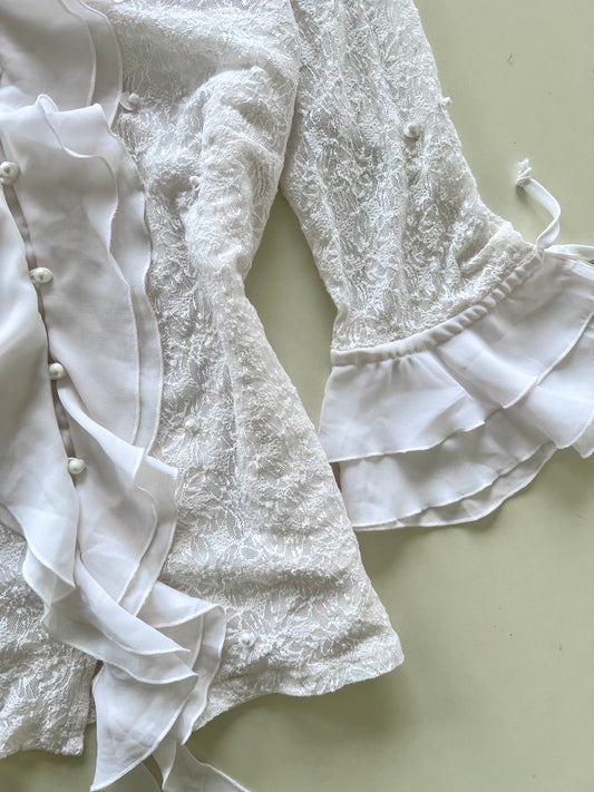 Stenau Ruffle & Lace Top-Bust 40 to 42