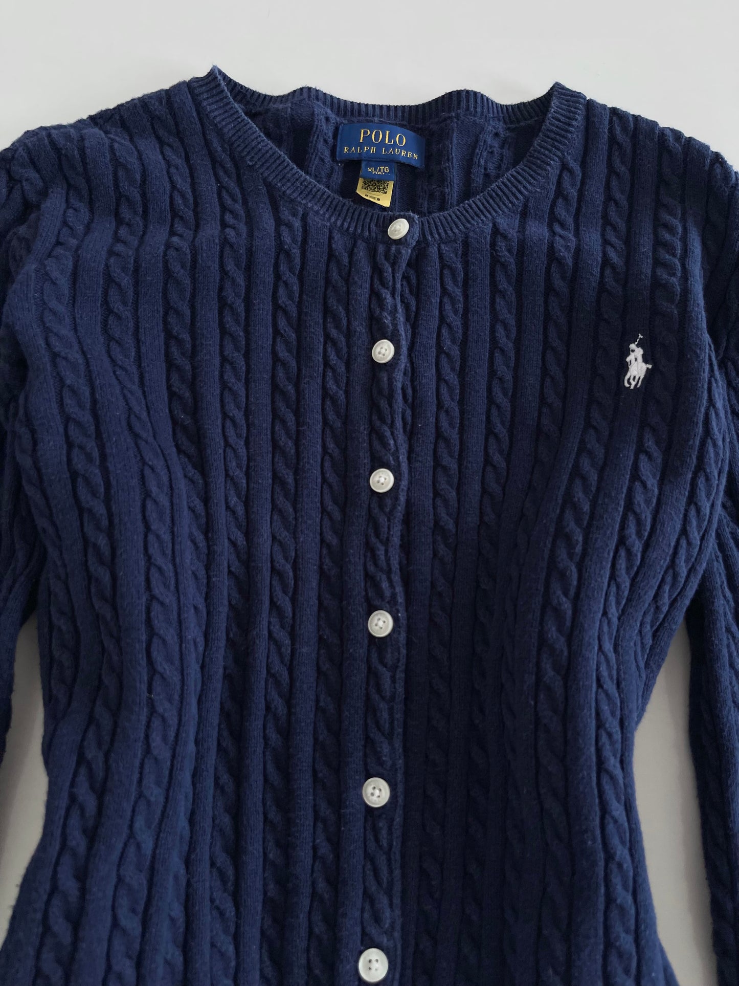 Ralph Lauren 100% Cotton Vintage Cardigan-Bust 38