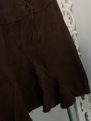 Vintage Suede Skirt-Waist 26