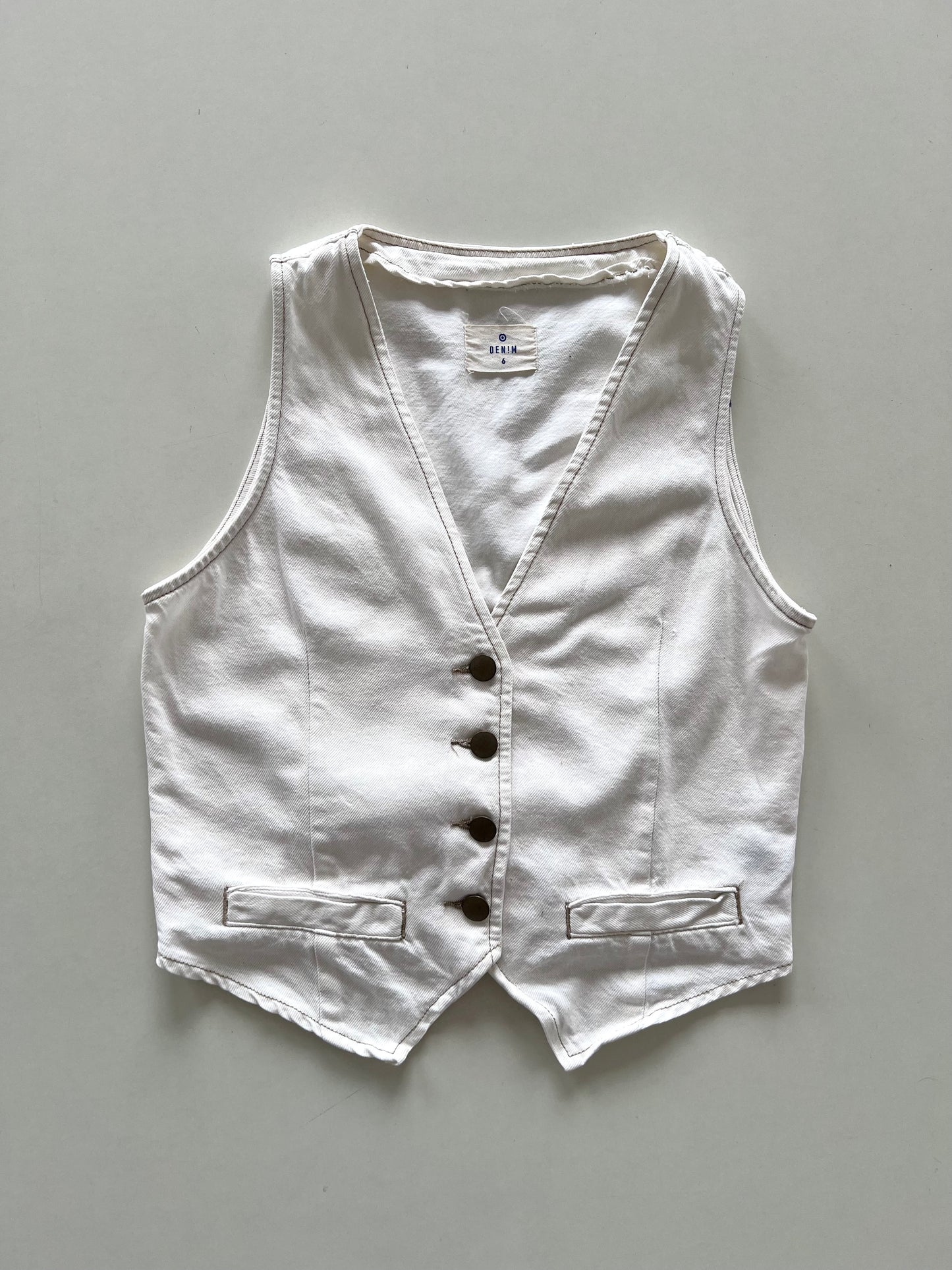 Denim Vest-Bust 34