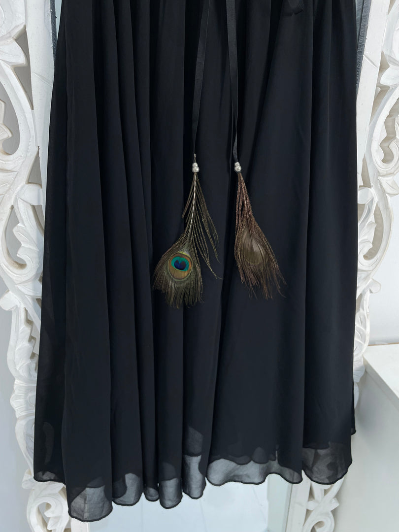 Peacock Feather Skirt-Waist 26 to 32