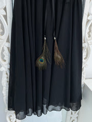 Peacock Feather Skirt-Waist 26 to 32