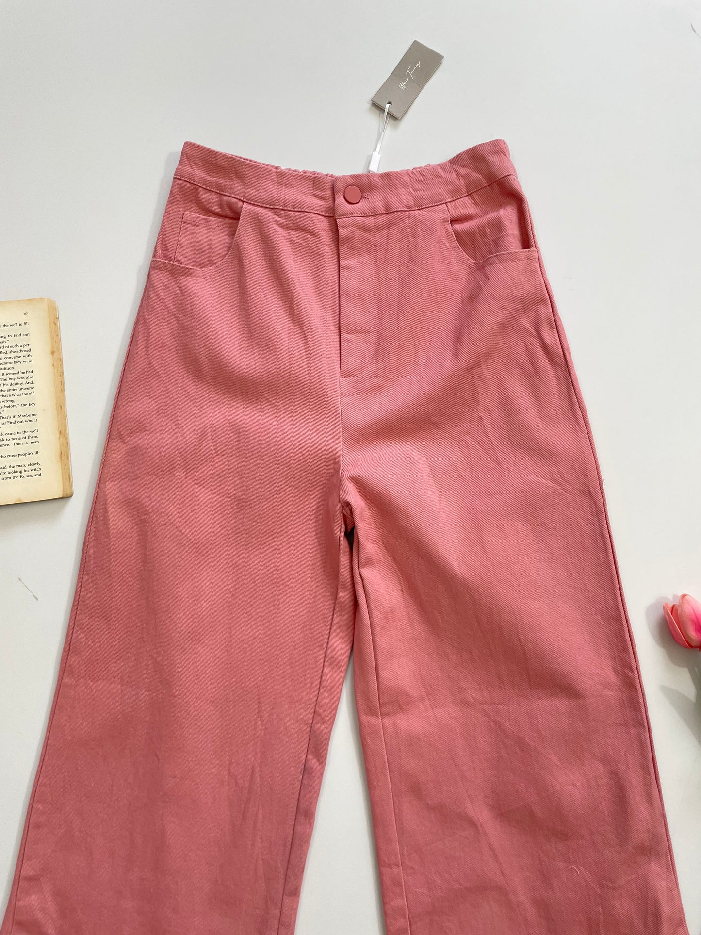 Wer Tang Denim Tagged Pants-Waist  26