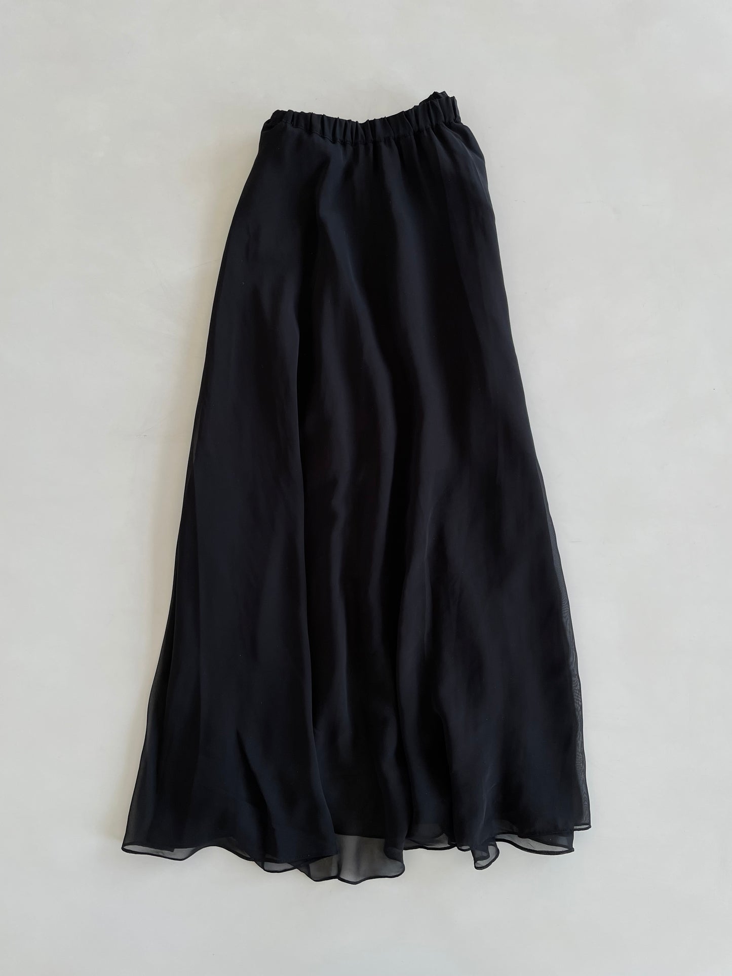 Solid Black Prairie Skirt-Waist 26 to 32