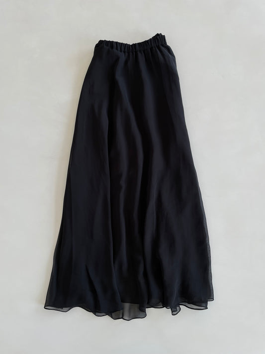 Solid Black Prairie Skirt-Waist 26 to 32
