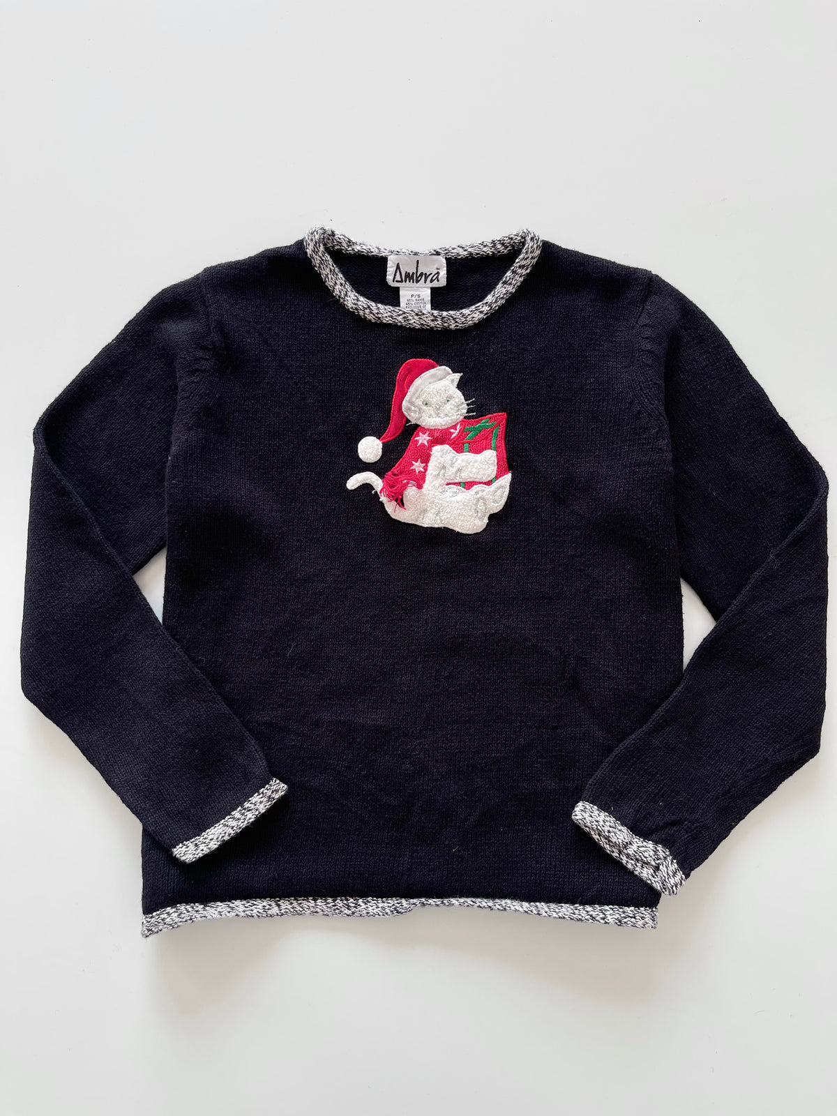Mbra Christmas Embroidered  Sweater-Bust 42