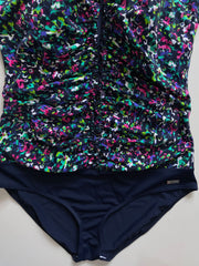 LASCANA RUCHED PRINTED SWIMSUIT - BUST 38 TO 40