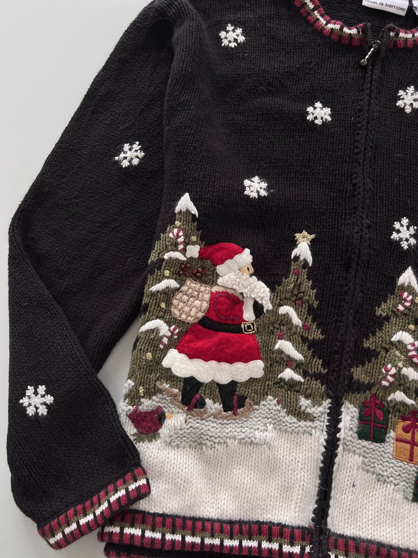 Croft&Barrow Landscape Christmas Zipper -Bust 48
