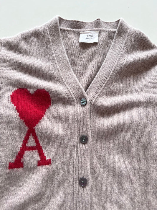 Ami 100% Wool Vintage Cardigan-Bust 46