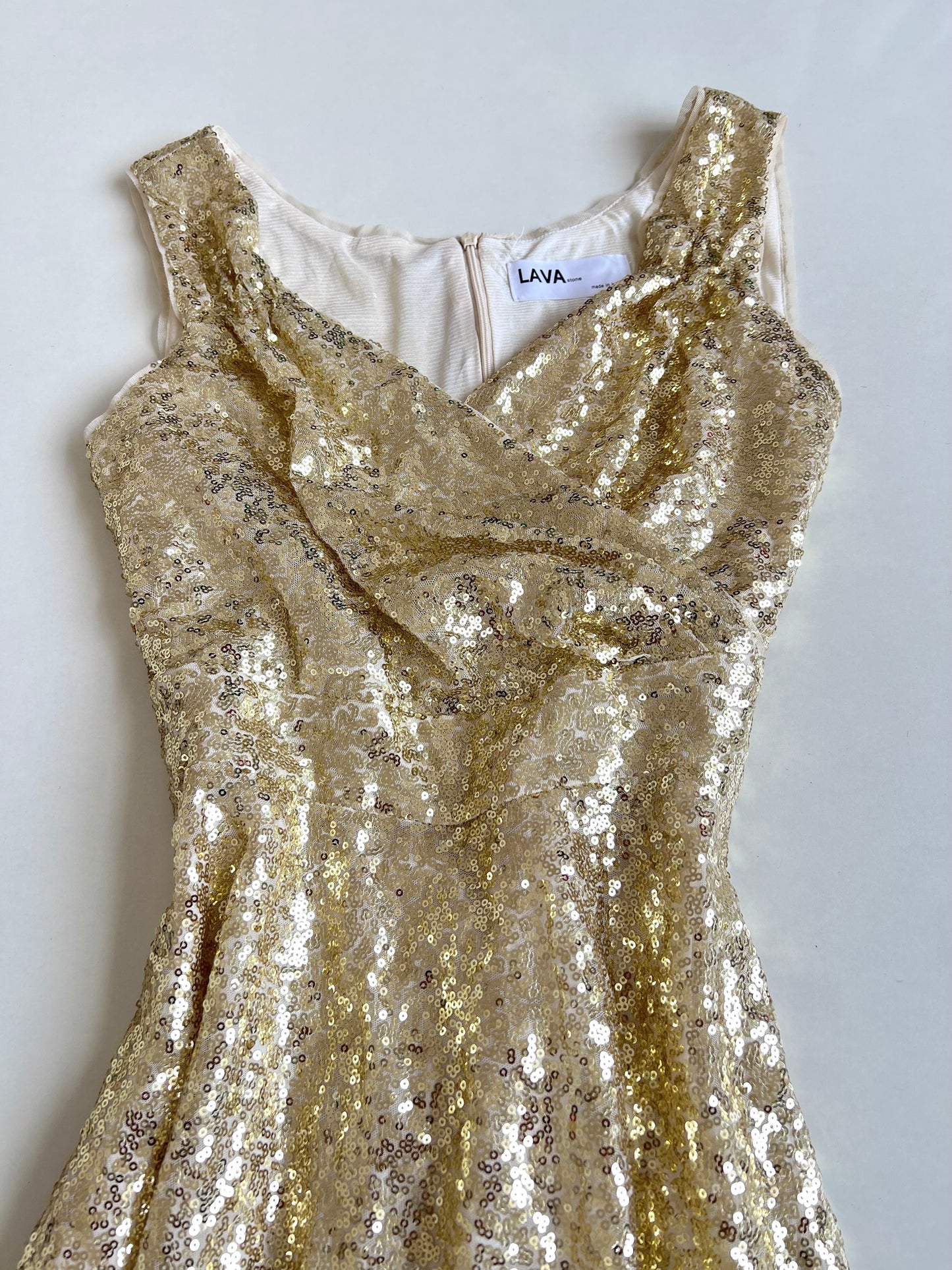 Lava Sequin Vintage Dress-Bust 36 to 38
