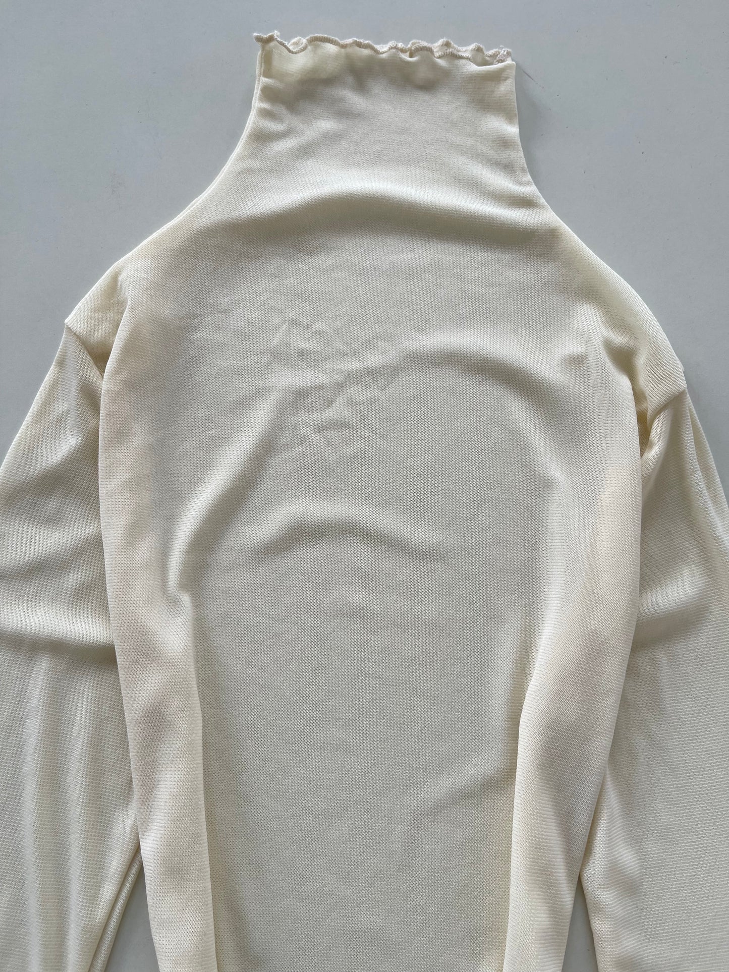 Creamy Sheer Top-Bust 34 to 36