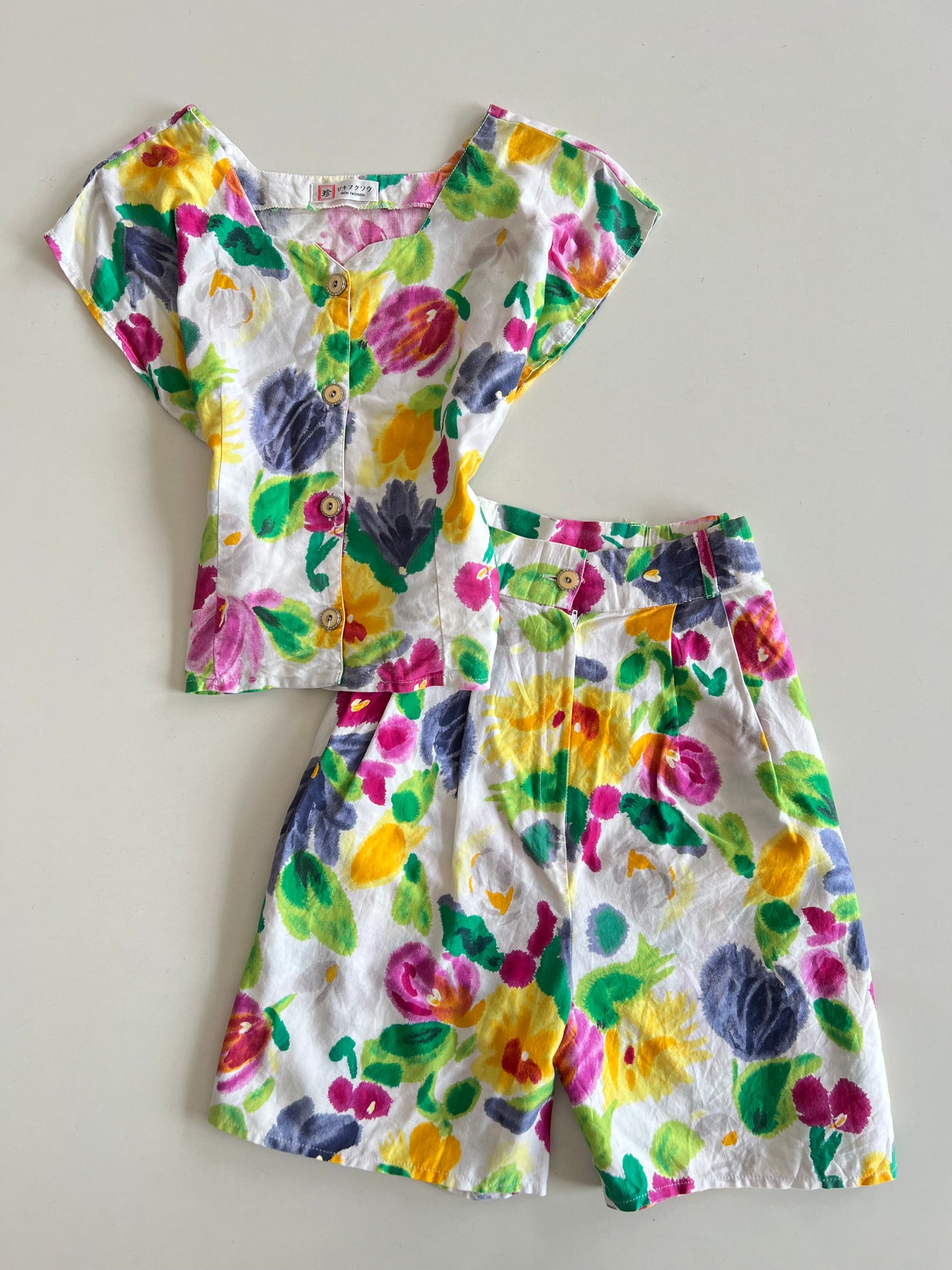 Floral Set Top-Bust 38 Shorts-Waist 32