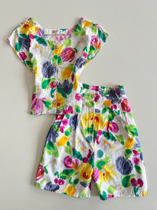 Floral Set Top-Bust 38 Shorts-Waist 32