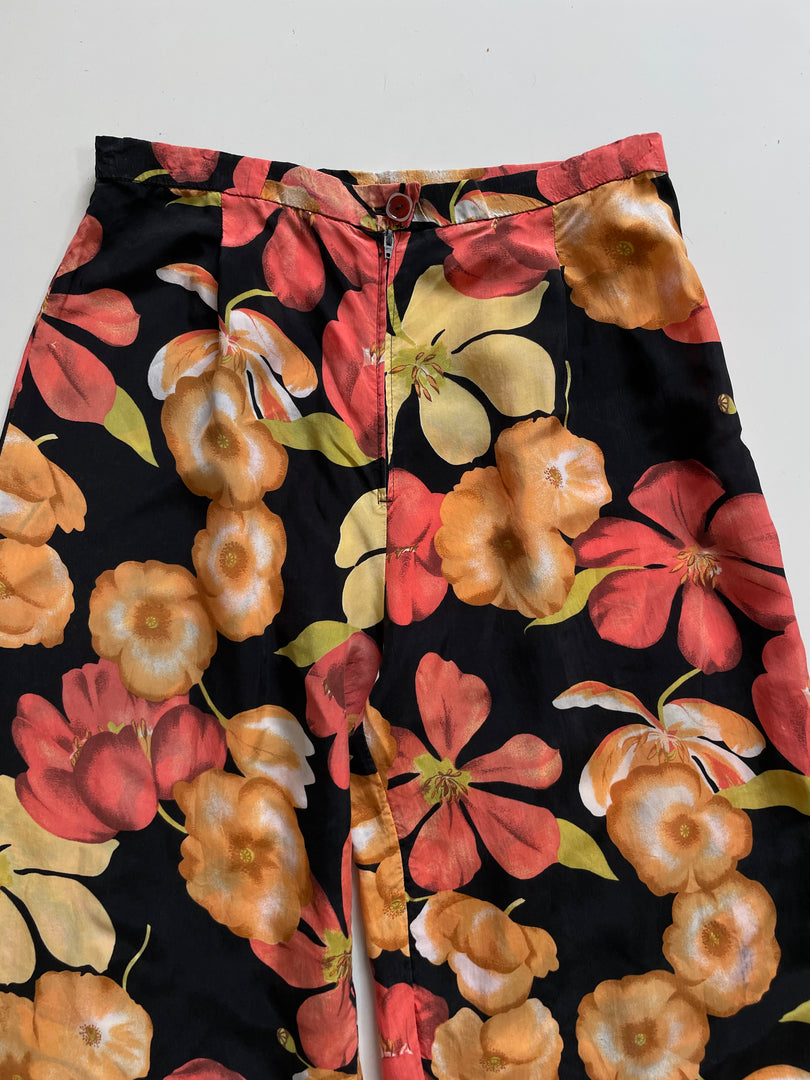 SOFT FLORAL PANTS - WAIST 28