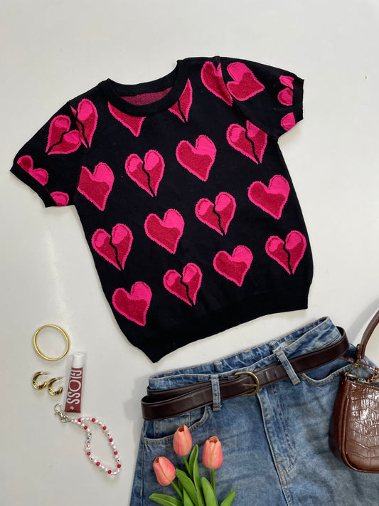 Heart Soft Sweater Vest - Bust 30 to 32