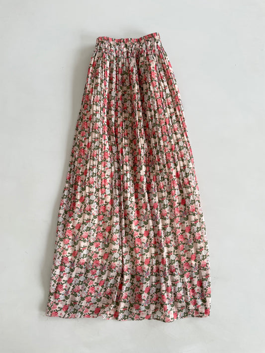 Shades Of Pink Pleated Skirt-Waist 26 to 34