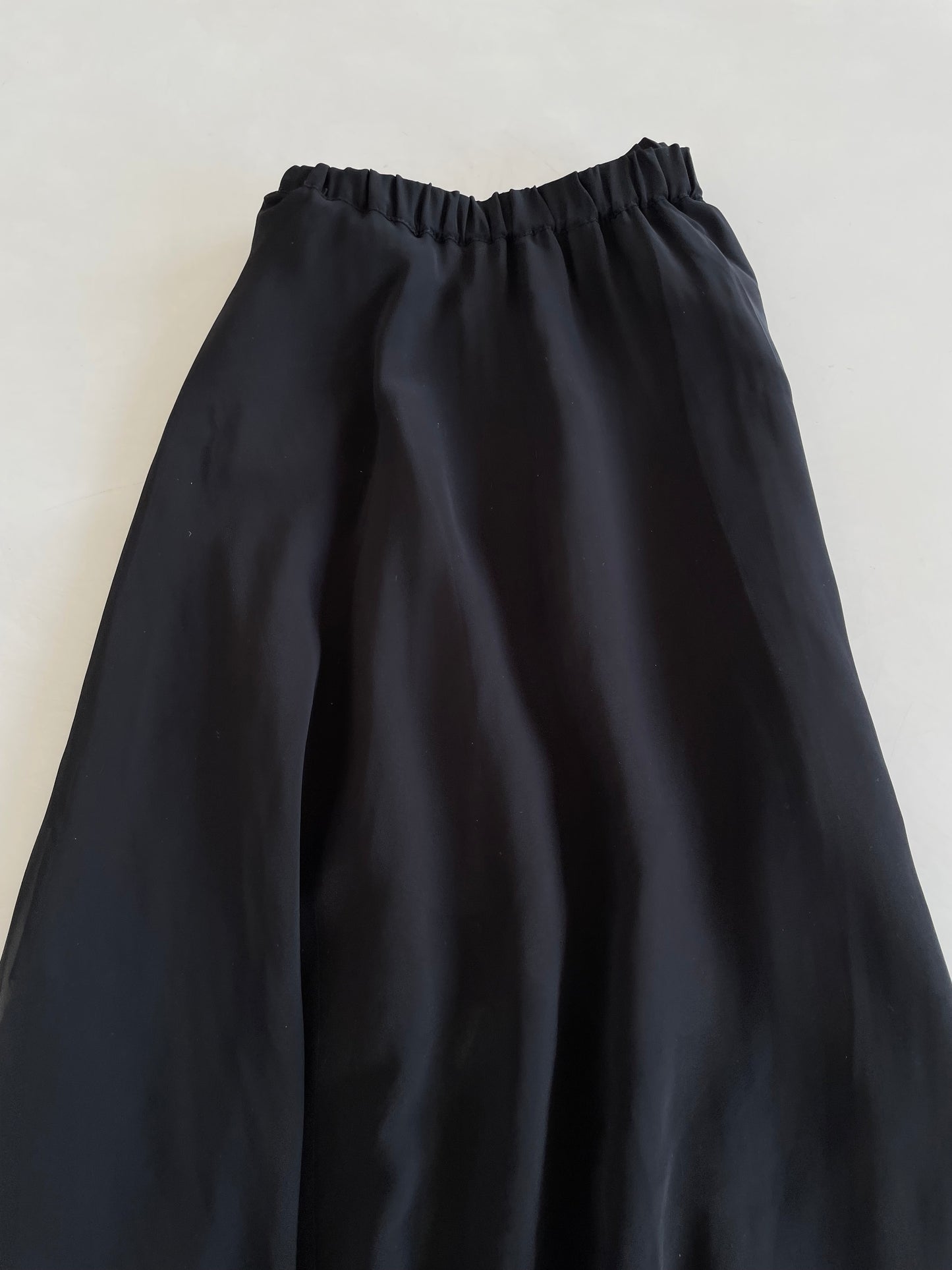 Solid Black Prairie Skirt-Waist 26 to 32