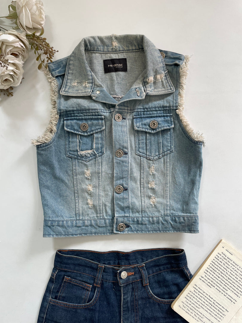 Denim Vest-Bust 32