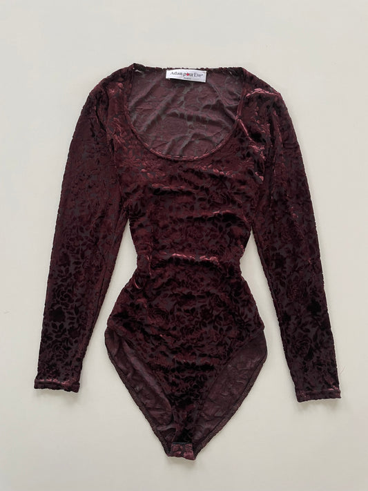 Adam Pour Eve Chenille Sheer Bodysuit-Bust 40 to 42