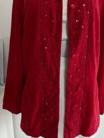 Load image into Gallery viewer, EMBROIDERED ALIA SUEDE SHIRT - BUST 42
