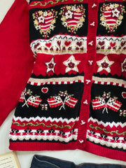 Heirloom Collectibles Embroidered Christmas Sweater-Bust 46